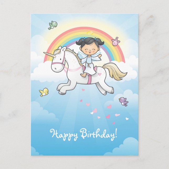 Little unicorn postcard (Front)
