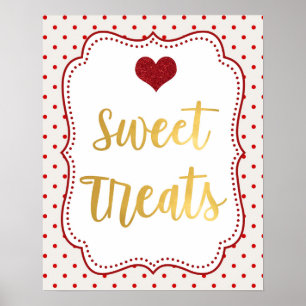 Little Valentine Birthday Sweet Treats Poster