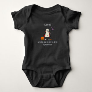 Little Vampire Big Appetite Baby Ghost Bodysuit