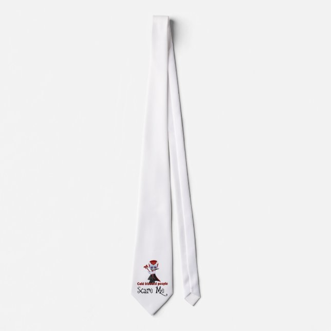 Little Vampire Cold Blood People Halloween Tie (Front)