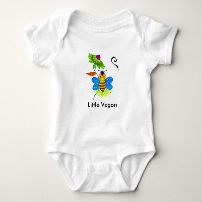“Little Vegan” Baby Bodysuit (Front)