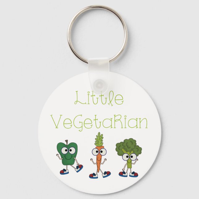 Little Vegetarian Key Ring (Front)