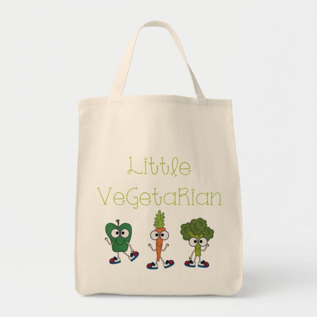 Little Vegetarian Tote Bag (Front)