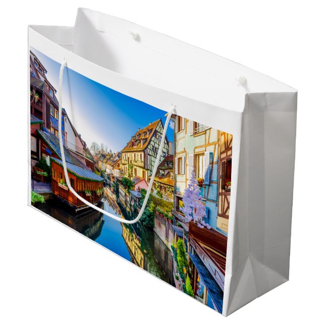 Little Venice, Colmar  Large Gift Bag (Front Angled)