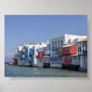 Little Venice in Mykonos Poster