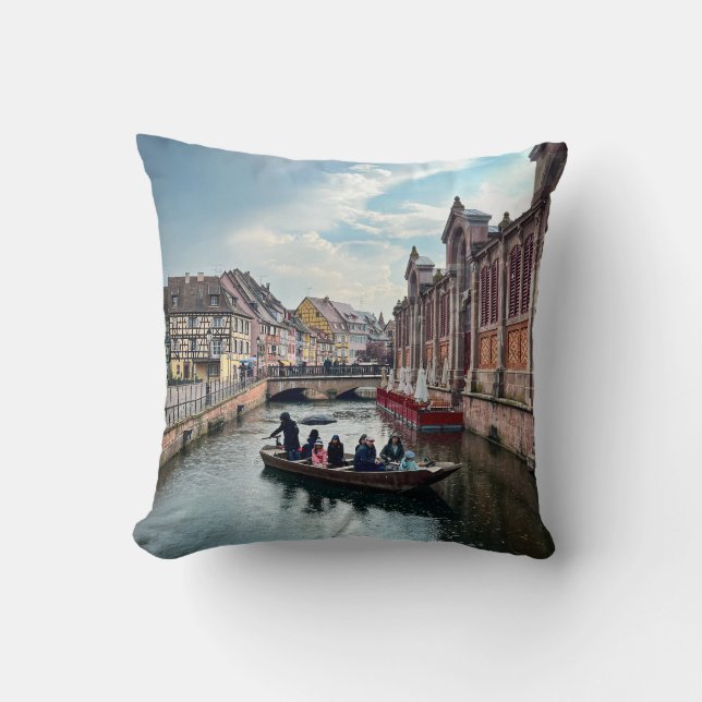 Little Venice River Boat   Cushion (Front)