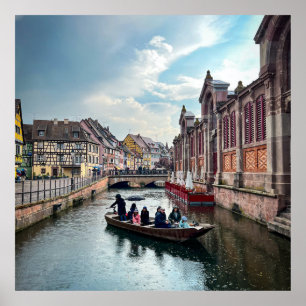 Little Venice River Boat Poster