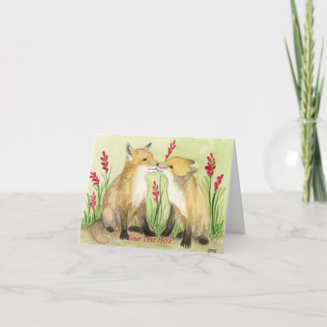 Little Vixens Thank You Card (Front)