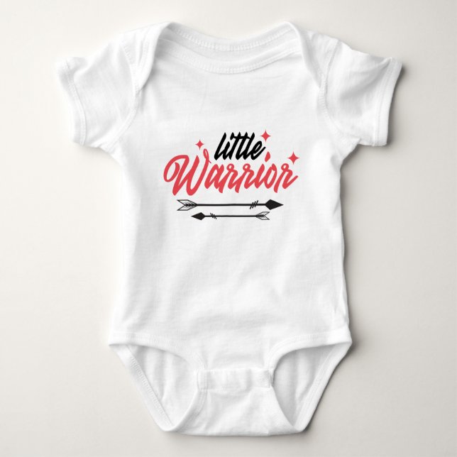 Little Warrior Baby Bodysuit (Front)
