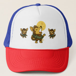 Little Werewolf Howling Trucker Hat