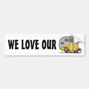 Little Western Camper Trailer Bumper Sticker