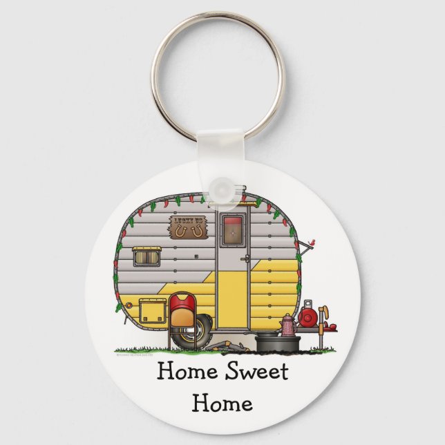 Little Western Camper Trailer HSH Key Ring (Front)