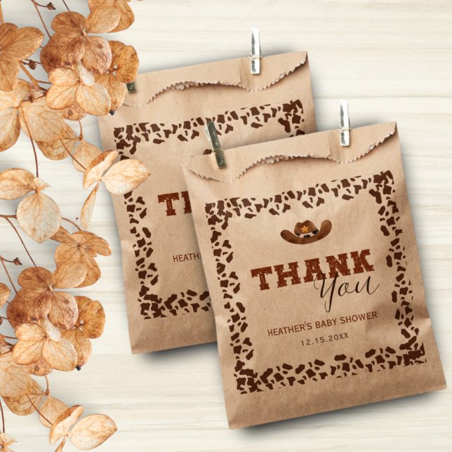 Little Western Cowboy Baby Shower Favour Bags (Creator Uploaded)