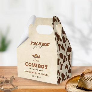 Little Western Cowboy Baby Shower Favour Box