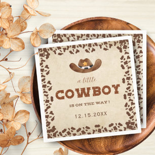 Little Western Cowboy Baby Shower Napkin