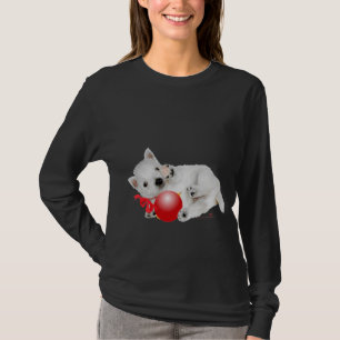Little Westie with Ornament T-Shirt