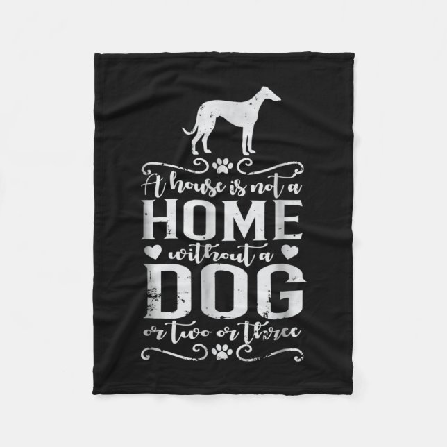 Little Whippet lovers Fleece Blanket (Front)
