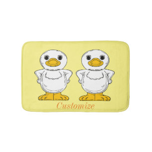 Little White Duck Standing Thunder_Cove Bath Mat