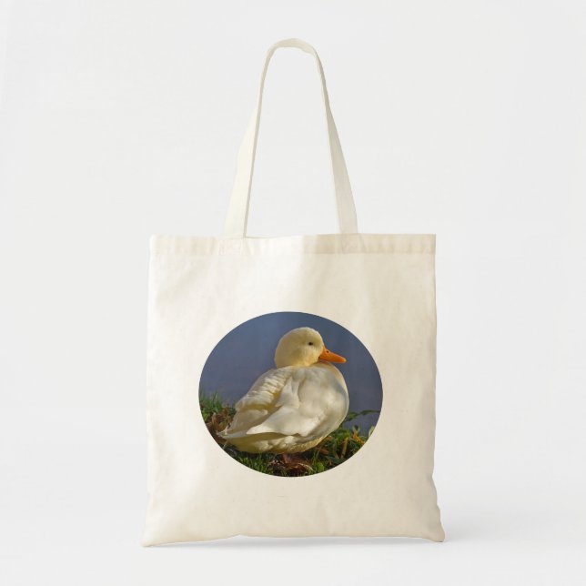 Little White Duck Tote Bag (Front)