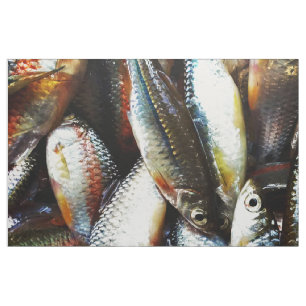 Little White Fish Fabric