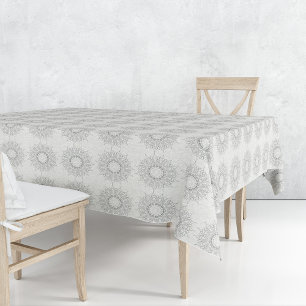 Little white floral fallen to the rural pattern tablecloth