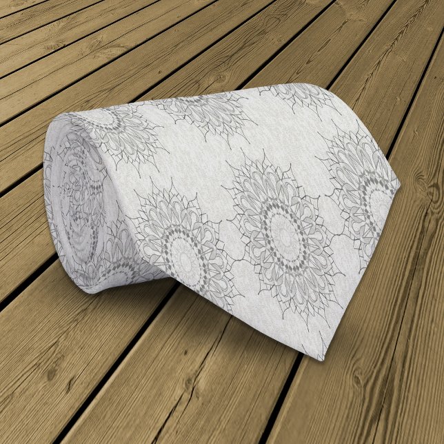 Little white floral fallen to the rural pattern tie (Creator Uploaded)