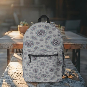 Little white floral fallen to the rural printed backpack