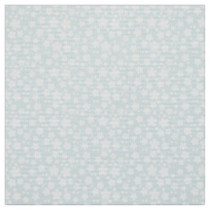 Little white flower on blue pattern fabric