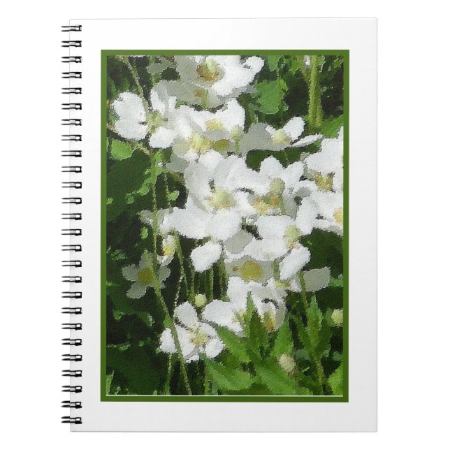 Little white flowers notebook (Front)