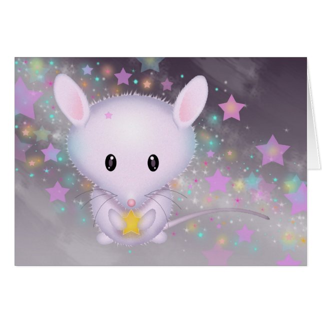 Little White Mouse in the Stars (Front Horizontal)