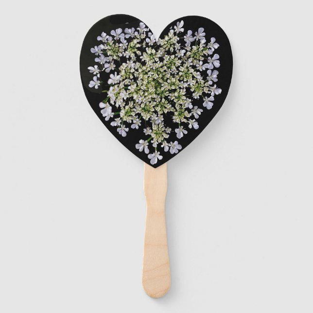 little white petals  hand fan (Front)