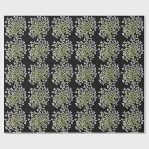 little white petals wrapping paper