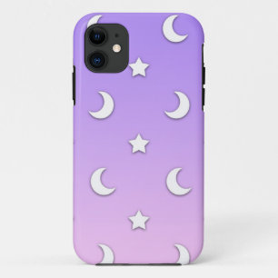 Little White Stars and Moons Pattern Case-Mate iPhone Case
