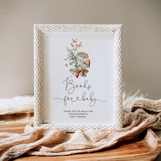 Little Wild mushroom Books for baby Poster (Creator Uploaded)