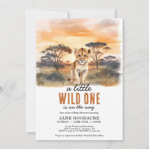 Little Wild One Baby Shower Invitation