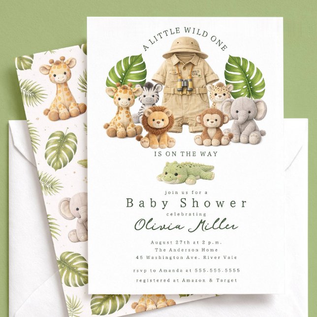 Little Wild One Baby Shower Invite (Creator Uploaded)