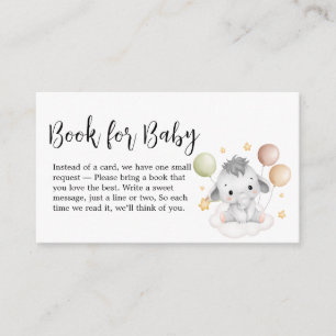 Little Wild One Cute Baby Shower Books for Baby Enclosure Card