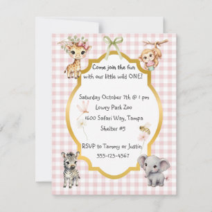 Little Wild One Party Digital Download Invitation