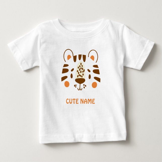 Little Wild One Tiger Baby T-Shirt (Front)