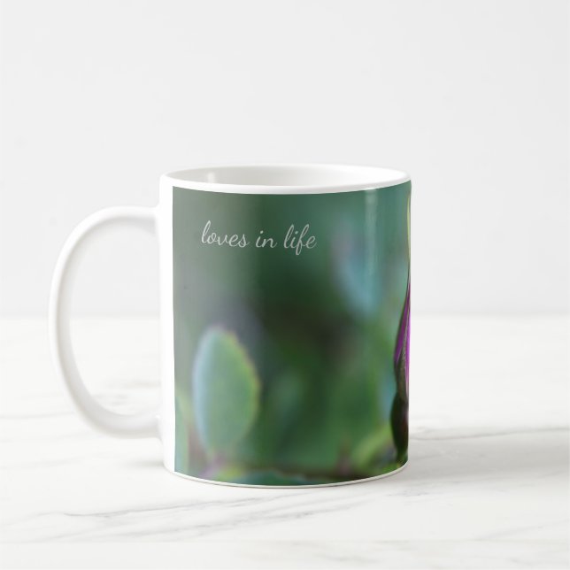 Little Wild Rose Bud Coffee Mug (Left)