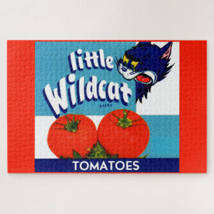 Little Wildcat tomatoes crate label Jigsaw Puzzle