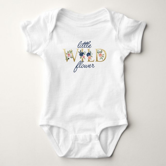 Little Wildflower Baby Baby Bodysuit (Front)