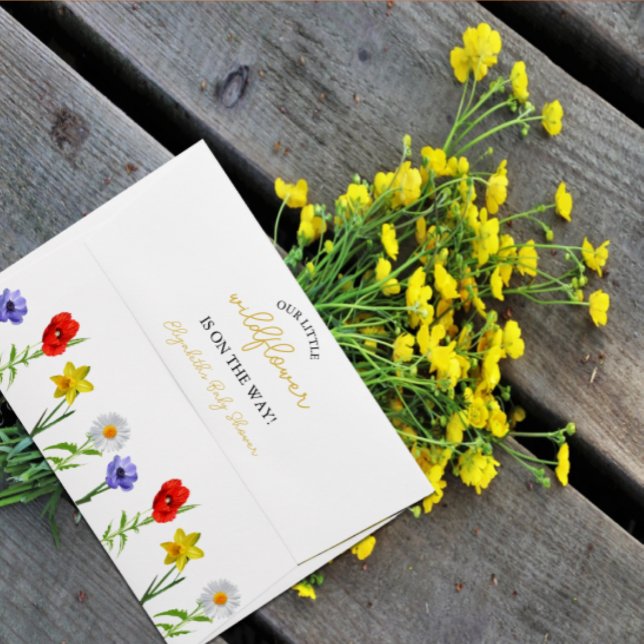 Little Wildflower Baby Shower Envelope (Creator Uploaded)