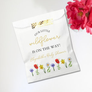Little Wildflower Baby Shower Favour Bags