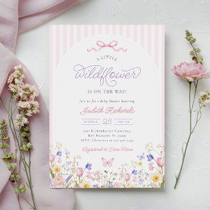 Little Wildflower Baby Shower Invitation