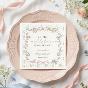 Little Wildflower Baby Shower  Napkin