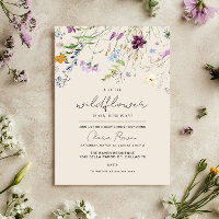 Little Wildflower Beige Floral Baby Shower