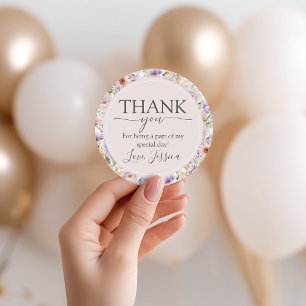 Little Wildflower Birthday Favor Tags