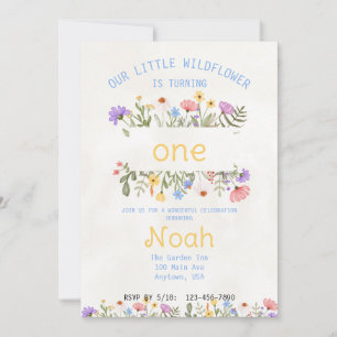 Little Wildflower Birthday Invitation