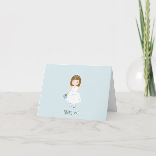 Little Wildflower Birthday  Note Card (Front)